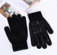 Wholesale Autumn and Winter Warm and Cold Resistant Thick Touch Screen Gloves, Knitted Yarn Driving and Cycling Finger Gloves
