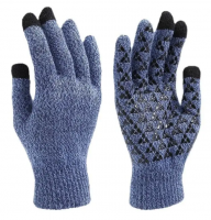 Custom Winter Acrylic Knitted for Touch Screen Gloves Jacquard Printed Embroidered Sports Cycling Parties Skiing Outdoor Fishing