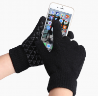 Winter Gloves Men Women Thicken Touch Screen Gloves Anti-Slip Silicone Gel Thermal Soft Knit Lining Gloves From China