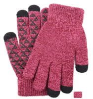 Custom Logo Designer Knit Gloves Unisex Printed Gloves Women Warm Wool Game Men Winter Touch Screen Gloves