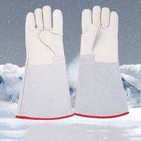 Low-temperature resistant gloves, carbon dioxide, laboratory, liquid nitrogen, gas station, cold storage, LNG, cold-proof, frost-proof, waterproof cowhide
