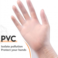  Wholesale Disposable Transparent Vinyl Examination Gloves clear Medical Pvc Gloves Exam Vinyl Gloves