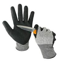Cross-border 15-thread Polyester Impregnated Gloves with Touch Screen Wear-resistant Oil-proof Nylon Spandex Coated Gloves