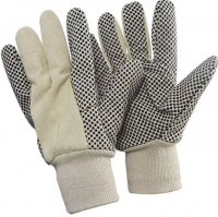 Canvas Cotton Pvc Black Polka Dots