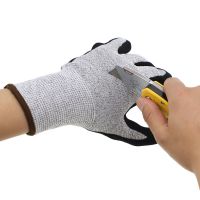 Crinkled, Wear-resistant, Anti-slip, Grade 5 Anti-cuttinggloves Woodworking Machinery Glass Factory Use