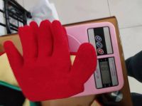 Breathable Cotton Liner 10 Gauge Crinkle Latex Palm Coating Safety Coated Work Gloves for Construction