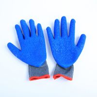 10-strand yarn latex impregnated rubber anti-wrinkle anti-slip breathable comfortable durable protective gloves 