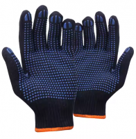 Pvc Dotted Cover Plam Anti Smash Cut Resistant Safety Kitchen Gloves For Automotive