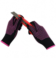 Pvc Dotted Cover Plam Anti Smash Cut Resistant Safety Kitchen Gloves For Automotive