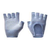New half-fingered knitted anti-slip gloves for sports and fitness equipment training, durable barbell for yoga and cycling use