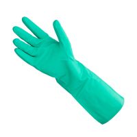 Wholesale Industrial Protective Green Oil-resistant Nitrile Gloves Automotive Cleaning Household Dishwashing Rubber Gloves