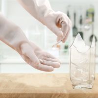 Rubber Chemical protection Gloves Resistant to Oil Chemicals Acid Thickened and Durable Made of Nitrile for Industrial Use.