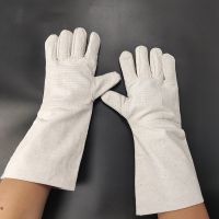 Labor protection reinforced canvas gloves with double insulation and 24-strand reinforcement for mechanical welding