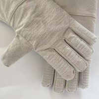 Double-layer thickened canvas gloves, specially designed for welders, with extended protection and anti-scald feature