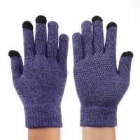 Touchscreen Gloves - Best-selling Autumn/winter Men's Thick and Warm Fleece Knitted Gloves