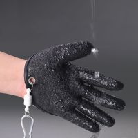 Thickened fishing protection gloves Anti-slip and anti-puncture for catching fish Seawater-resistant fishing gloves