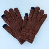 New Winter Innovative Warm Touchscreen Knitted Gloves with Fingerprint Unlocking and Invisible Fingers Cycling Anti-slip Gloves From China