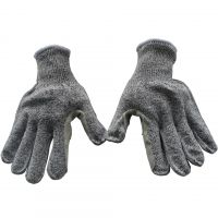 Direct-sale Aramid Anti-cut Leather Gloves with Anti-slip Properties Level 5 Anti-stab Reinforced for Fire Prevention Gloves