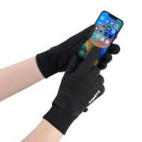 Two-finger touch screen warm-weather gloves made of fleece, suitable for cold weather cycling, anti-slip and windproof design