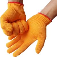Factory Cotton Thread Gloves Labor protection Work Gloves Wholesale Men's Protective Nylon Wear-resistant Protective Yarn Gloves