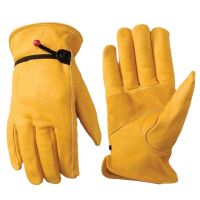 Leather Riding Gloves for Sports, Outdoor, Motorcycle, Electric Vehicle Use. Work Gloves for Handling and Labor protection From China