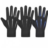 Thermal fleece gloves for sports, windproof and waterproof gloves for skiing, anti-slip gloves for cycling and driving