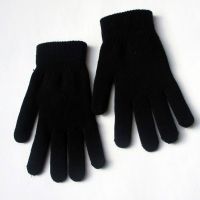 Men's and women's knitted acrylic gloves - Winter cycling gloves for warmth and insulation with added padding and thickness