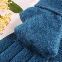 Thick-fabric Winter Gloves With Added