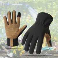 Superfine material anti-slip, wear-resistant, puncture-resistant touch screen mechanical maintenance garden work safety gloves