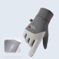 Winter fleece thickened warm outdoor cycling touchscreen waterproof and anti-slip gloves for men and women with sport design