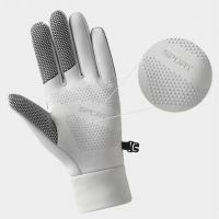 Gloves for cycling with touchscreen for wind and cold protection for outdoor running, keeping warm, thickened ski gloves