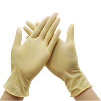 latex gloves with rough fingertips for anti-static and powder-free rubber food-grade gloves that are durable and slip-resistant