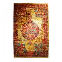 Machine-woven 4'X7' Artificial Silk Vintage Area Rug RR-210