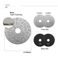 Vacuum Brazed Technology Rubber Layer Unique Groove Design For Granite Marble Concrete Ceramic