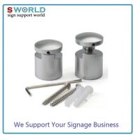 Sign Display Brass Chromed Edge Grip