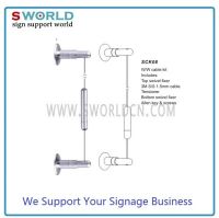 Brass Chromed Wall/Wall Supports With