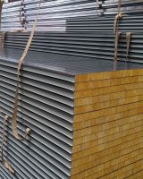 Color steel rock wool sandwich board From China