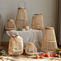 Unique Design Table Lantern High Quality Rattan Candle Holder Natural Rattan Lantern Vietnamese Supplier Odm/oem