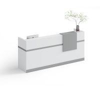 Modern Office Furniture Reception Desk Minimalist Design Front Table Cashier Desk Customizable