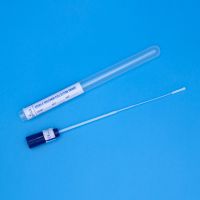 Disposable Sterile Specimen Collection Nylon Flocked Nasopharyngeal Swab with Tube