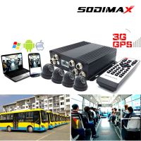 4 Channel 1080P Dual SD Card Mobile Dvr With 4G GPS Wifi