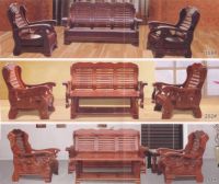 wooden sofa
