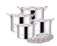 Stainless steel soup pots stock pots with lidded or without for cookware of kitchen products