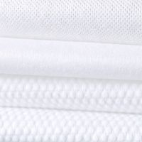 Spunlace Nonwoven For Wet Wipes Plain Viscose Polyesters White