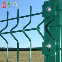 Galvanized Welded Mesh Fence PVC Coated 3D Steel Wire Mesh Fence Metal Garden Fence Panel