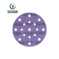 6 Inch Ceramic Sandpaper Purple Film Disc Abrasive Sanding Discs Sanding Paper For Sanding Polish