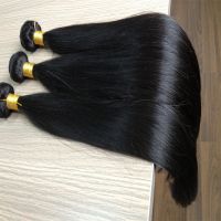 Double Drawn Virgin Raw Unprocessed Hair Weave Bundles Remy Straight Hair Wefts