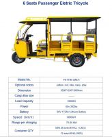 ELECTRIC TRICYCLE - 6 Seats Passenger Eletric Tricycle