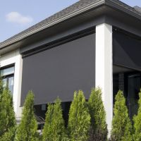 External Sun Shade Patio Motorized Roller Blinds From China