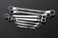 8pcs Box-end Wrench With A Roll Up Pouch, Ring Spanner Metric Wrench Set, Tool Set